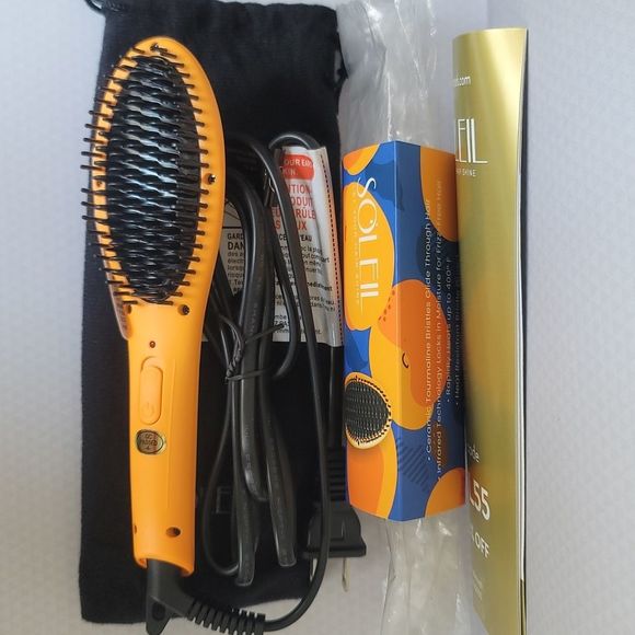 SOLEIL HAIR TOOLS Mini Heat Brush - Apricot - Picture 6 of 7